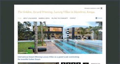 Desktop Screenshot of luxuryvillaskenya.com