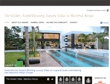 Tablet Screenshot of luxuryvillaskenya.com